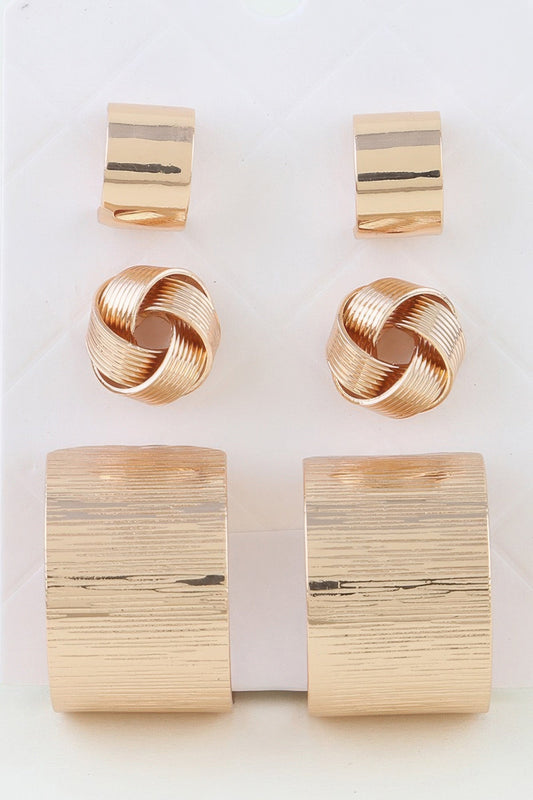 Women's Earrings Multi-Pack Hoops BYMANYC ® New York SOHO CARVED - New Collection