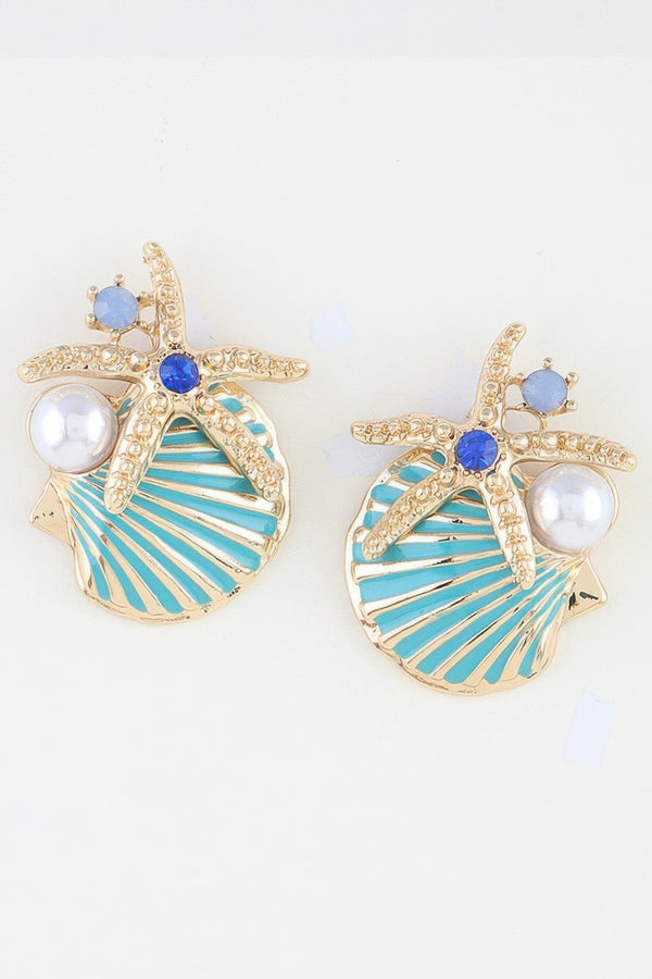 Women's Earrings Studs Starfish BYMANYC ® New York HAMPTONS SUMMER - New Collection