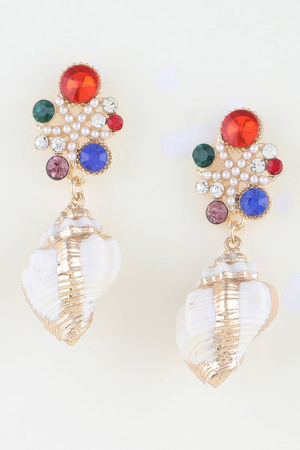 Women's Earrings Drops Shell BYMANYC ® New York HAMPTONS SUMMER SHELL - New Collection
