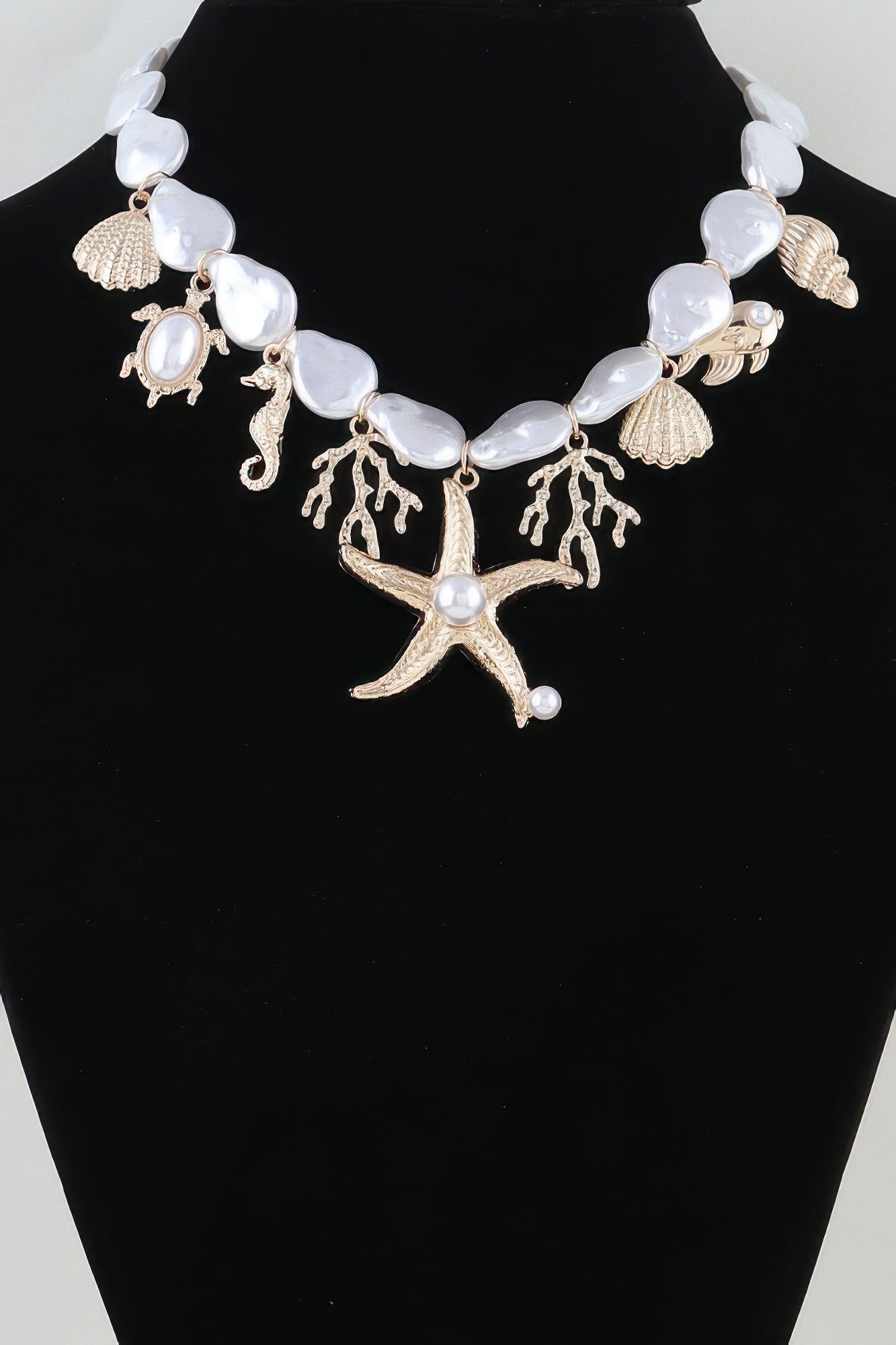 Women's Necklace Beaded Charms BYMANYC ® New York HAMPTONS UNDER THE SEA - New Collection