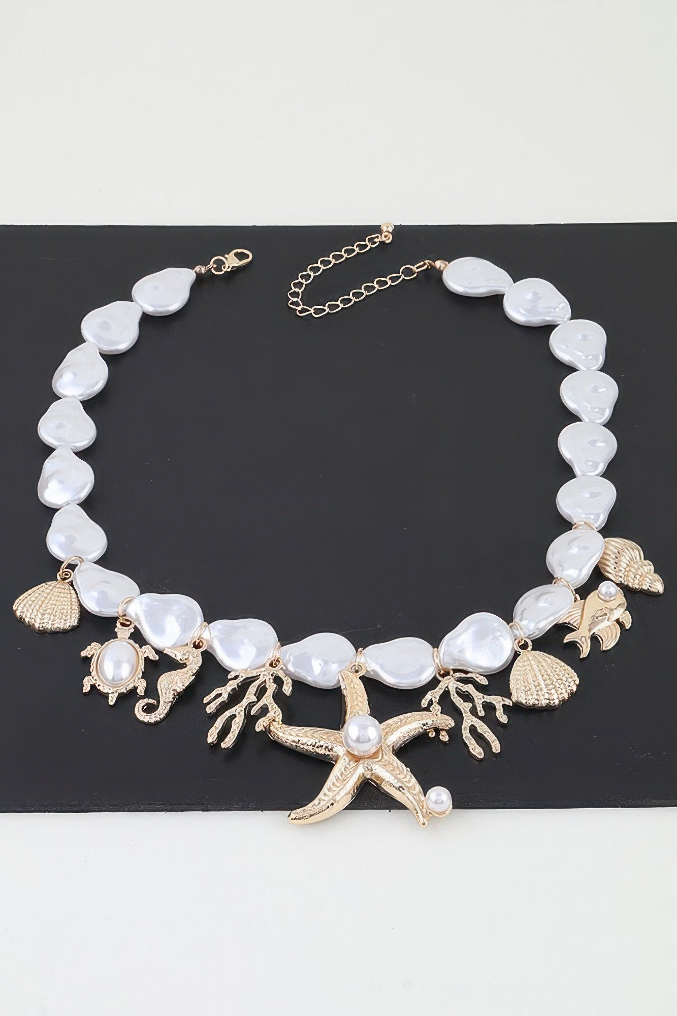 Women's Necklace Beaded Charms BYMANYC ® New York HAMPTONS UNDER THE SEA - New Collection