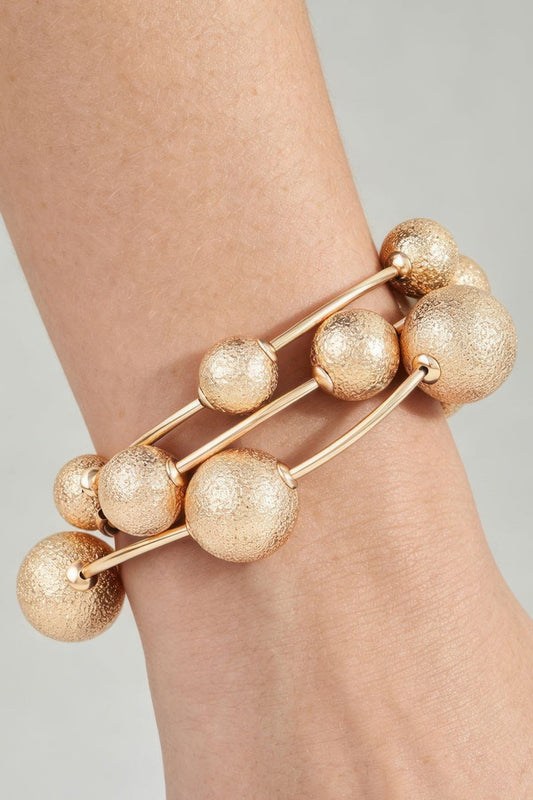 Women's Bracelet Set Bangles BYMANYC ® New York SOHO HAMMERED TUBE - New Collection