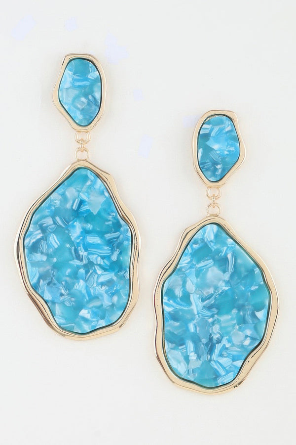 Women's Earrings Drops Crystal BYMANYC ® New York SOHO ABSTRACT STONE - New Collection