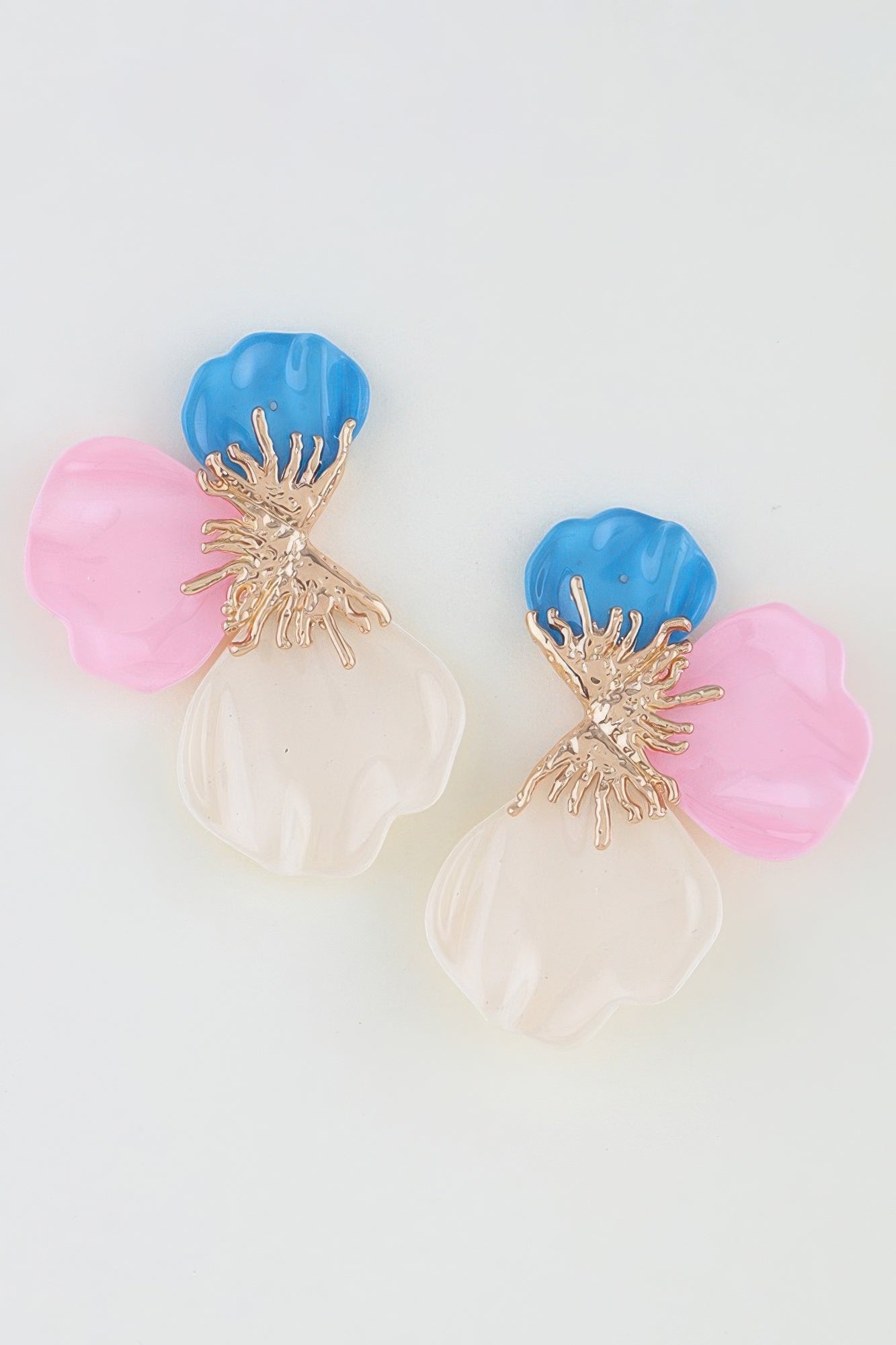 Women's Earrings Studs Floral BYMANYC ® New York HAMPTONS SCALE FLOWER - New Collection