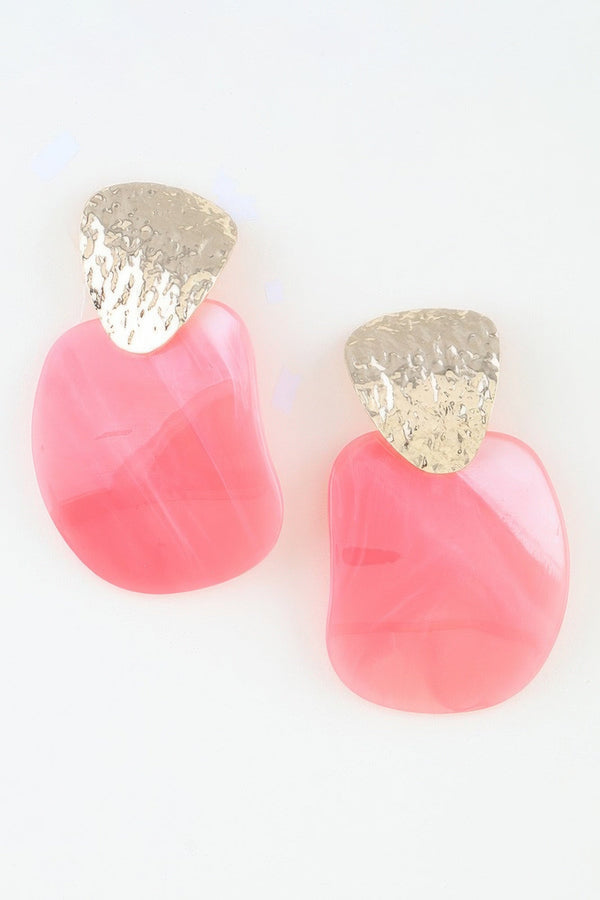 Women's Earrings Drops Marble BYMANYC ® New York SOHO MODERN MARBLE - New Collection