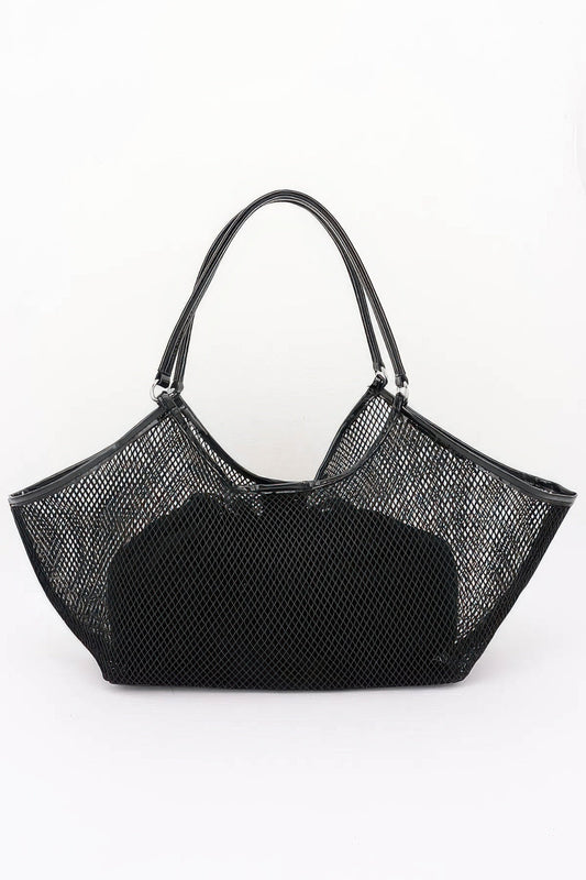Women's Tote Bag Mesh With Removable Liner BYMANYC ® New York CONTEMPORARY AIRY VERSATILE SHOPPER - New Collection