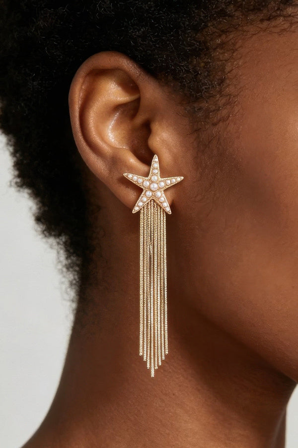 Women's Earrings Drops Starfish BYMANYC ® New York HAMPTONS CURTAIN - New Collection