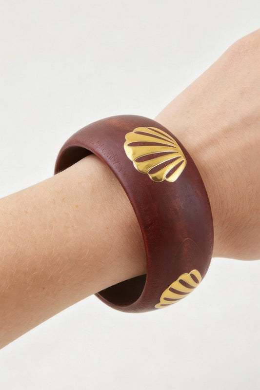 Women's Bracelet Cuff Clam BYMANYC ® New York HAMPTONS GRAIN - New Collection