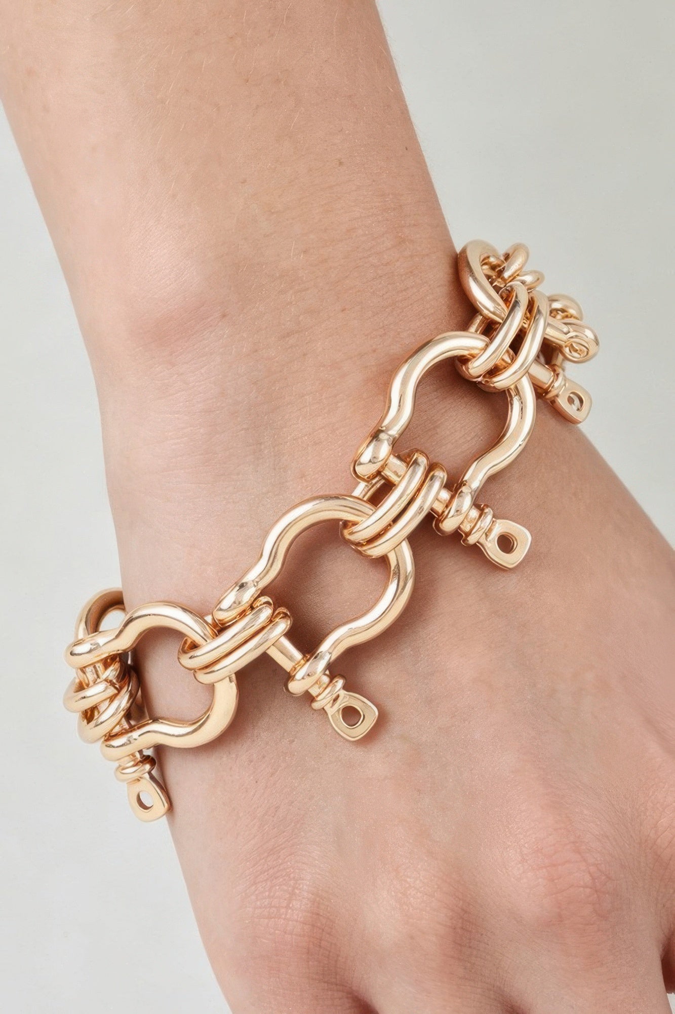 Women's Bracelet Link Horseshoe BYMANYC ® New York HUDSON HORSESHOE - New Collection