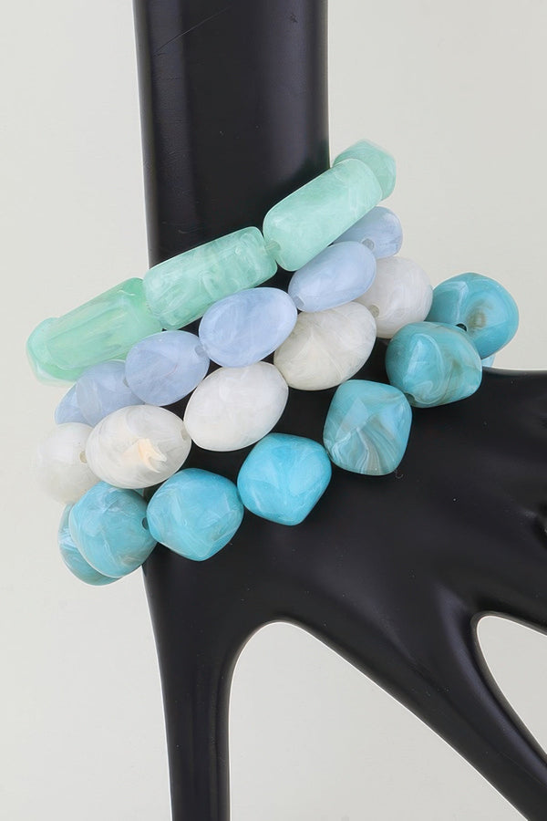 Women's Bracelet Beaded Marble BYMANYC ® New York SOHO MARBLE - New Collection