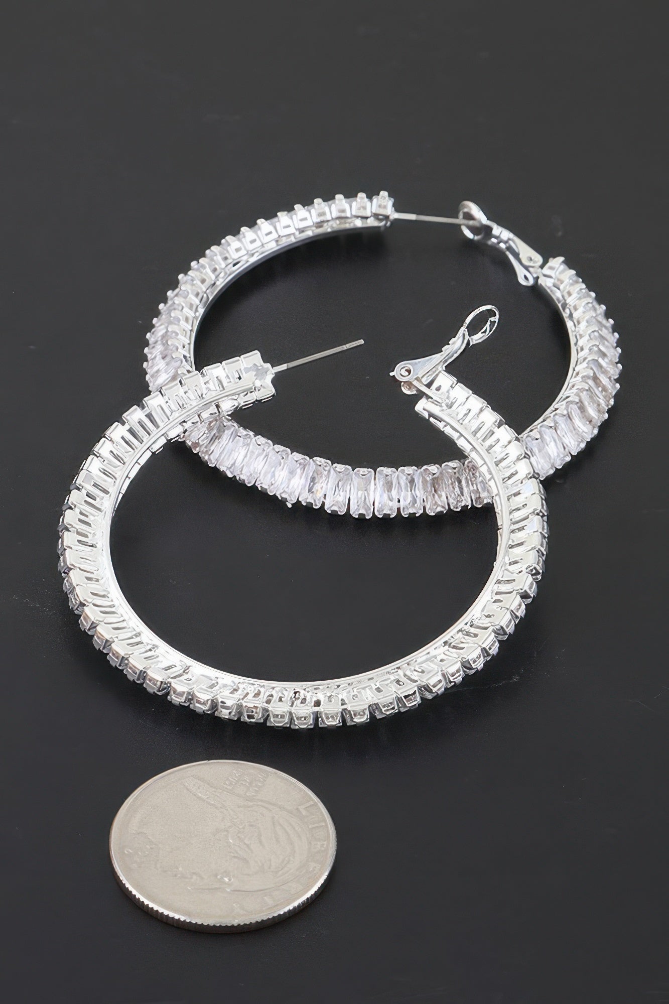 Women's Earrings Hoops Zirconia BYMANYC ® New York MADISON HOOPS - New Collection