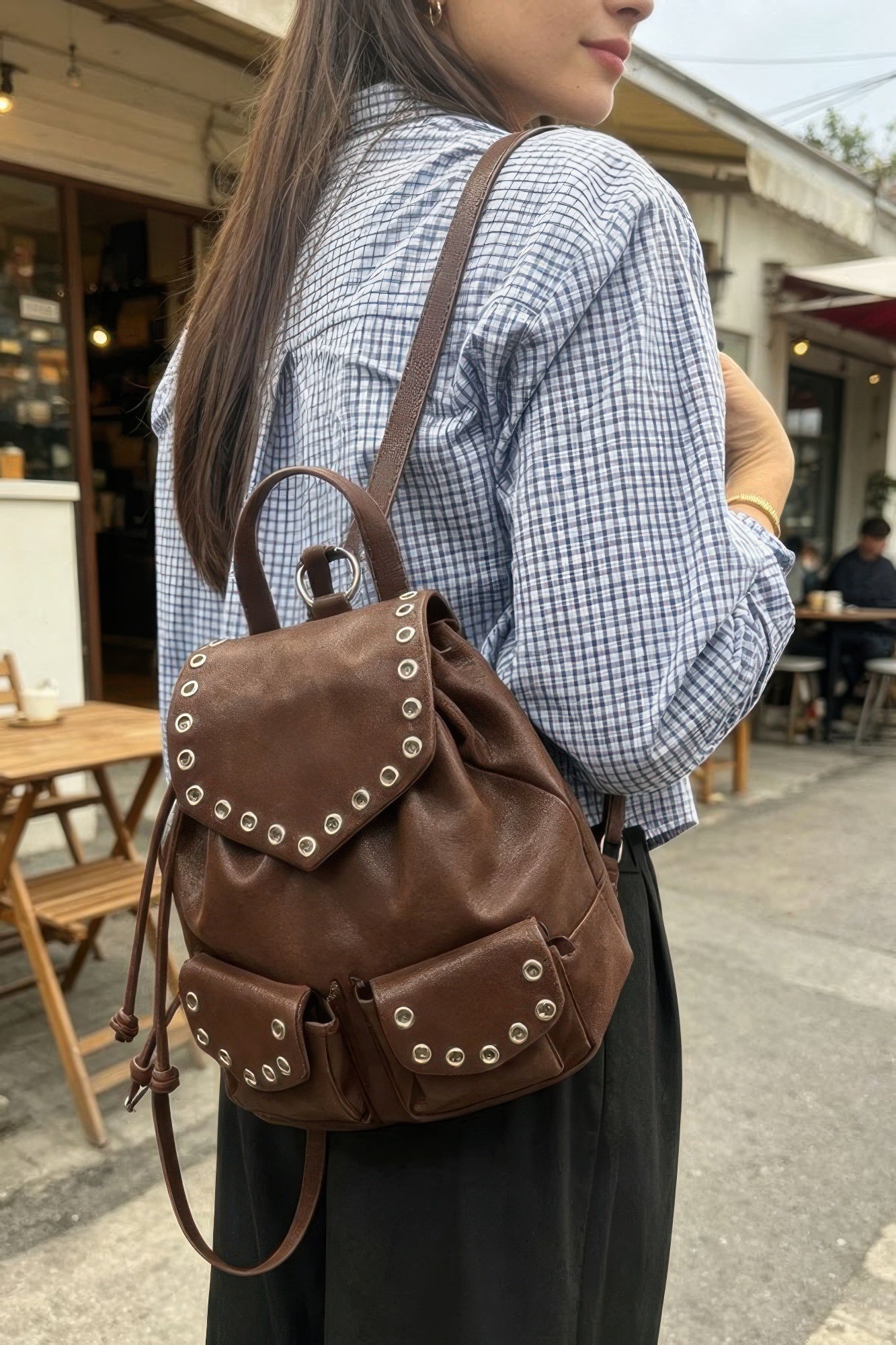Women's Backpack Vegan Leather BYMANYC ® New York CONTEMPORARY SLEEK DAILY BAG - New Collection