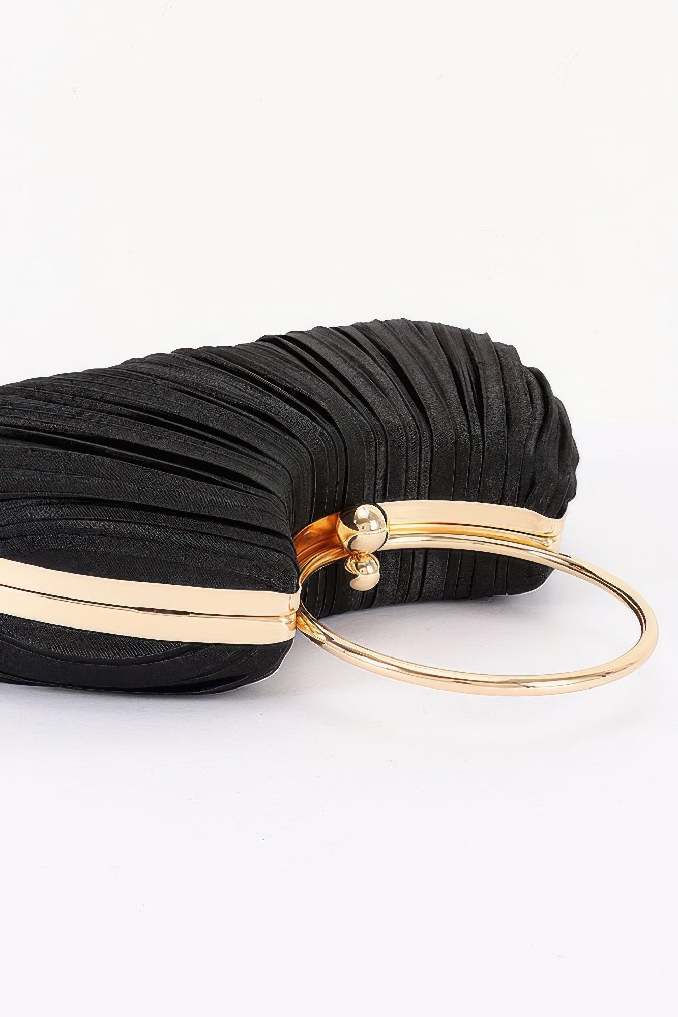 Women's Party Clutch Pleated Polyester BYMANYC ® New York ELEGANT TEXTURED EVENING PURSE - New Collection
