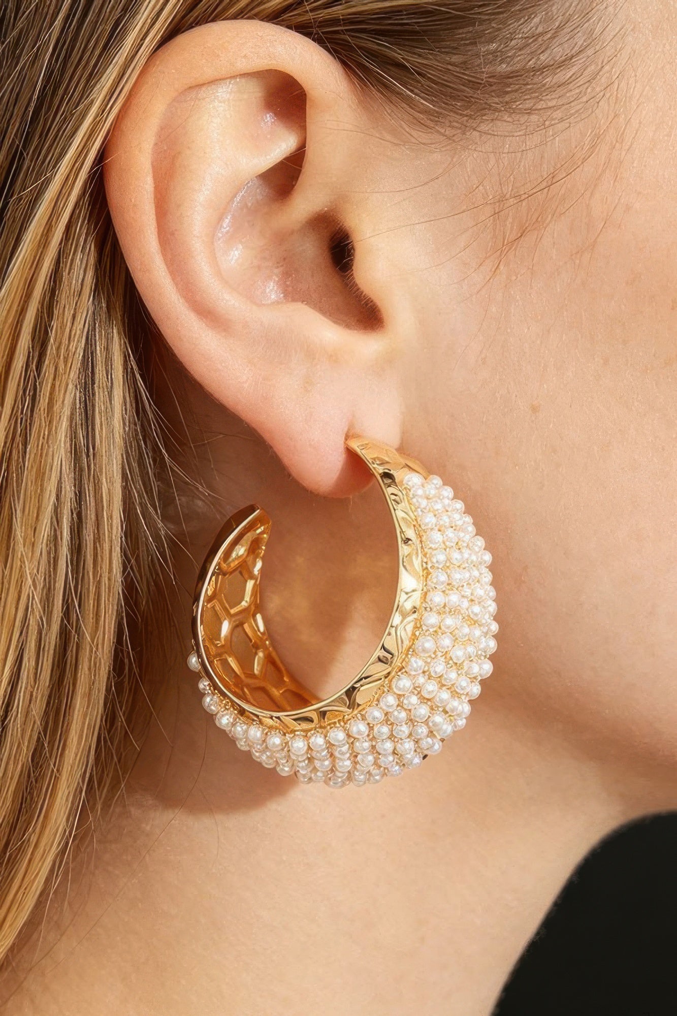 Women's Earrings Hoops Beaded BYMANYC ® New York SOHO CUFF - New Collection