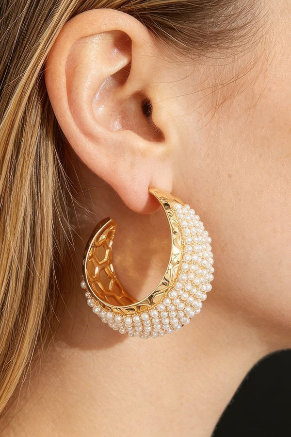 Women's Earrings Hoops Beaded BYMANYC ® New York SOHO CUFF - New Collection