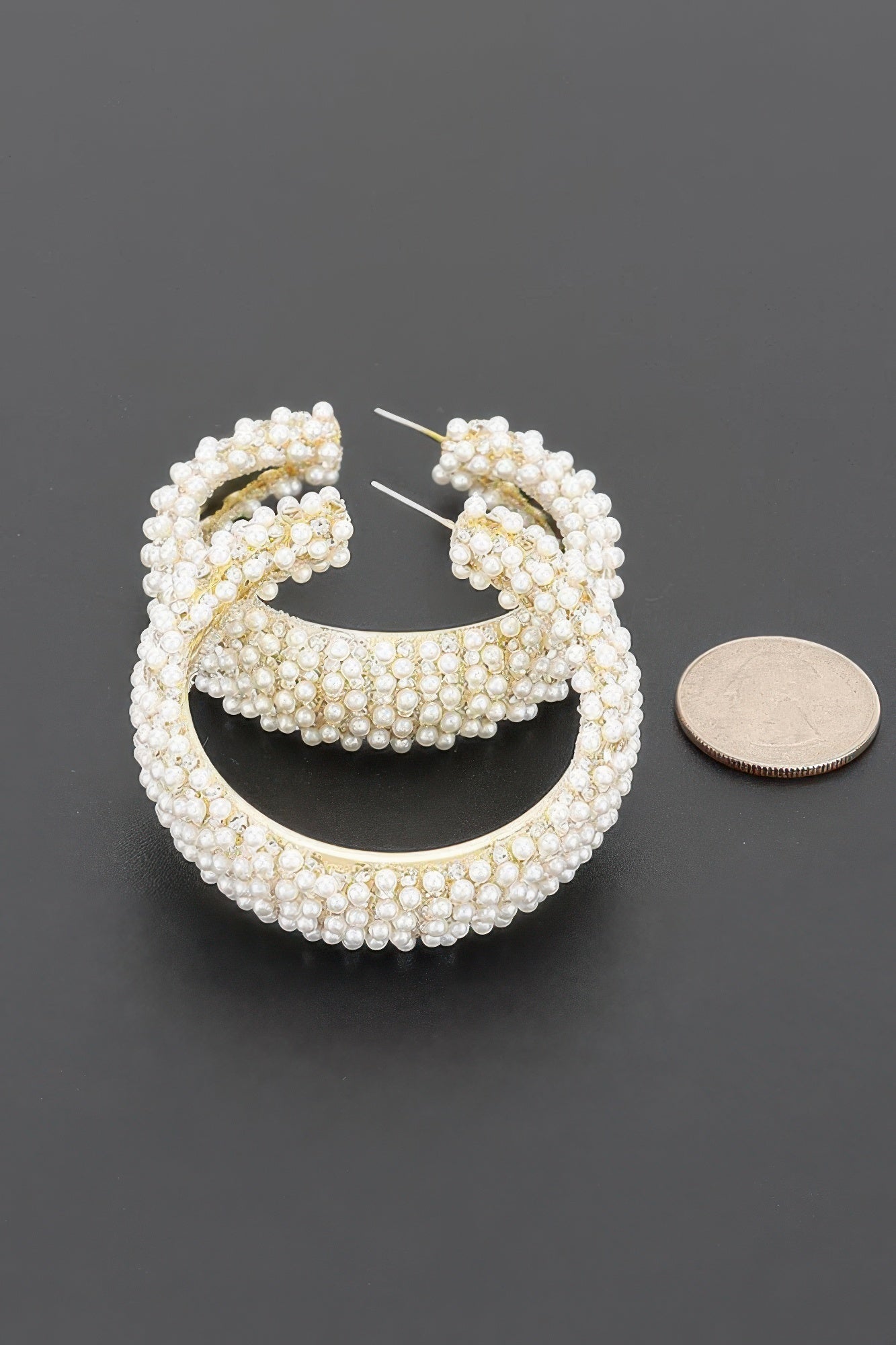 Women's Earrings Hoops Pearl BYMANYC ® New York MADISON PEARL - New Collection