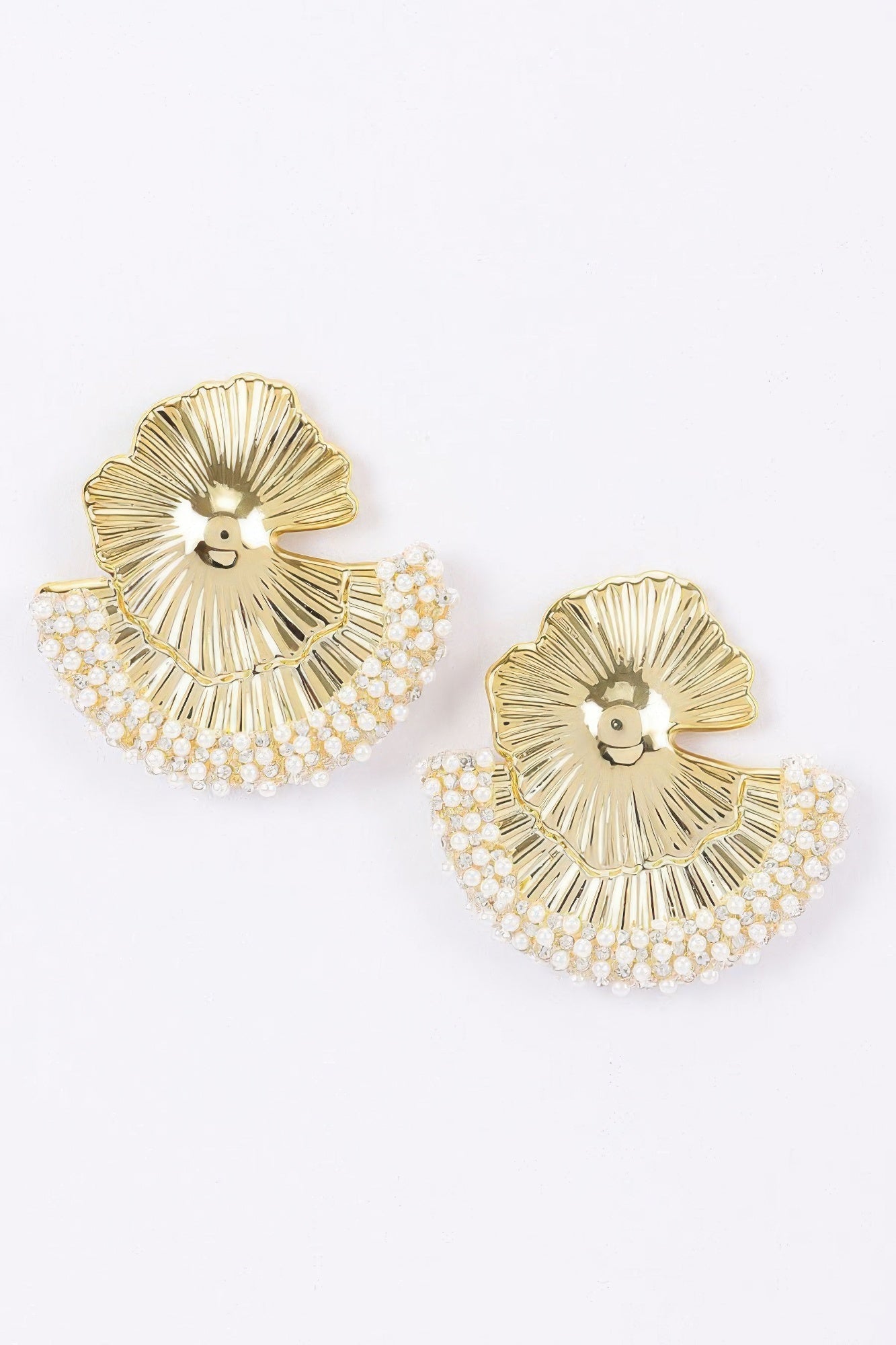 Women's Earrings Studs Ginkgo BYMANYC ® New York HAMPTONS BOTANICAL - New Collection