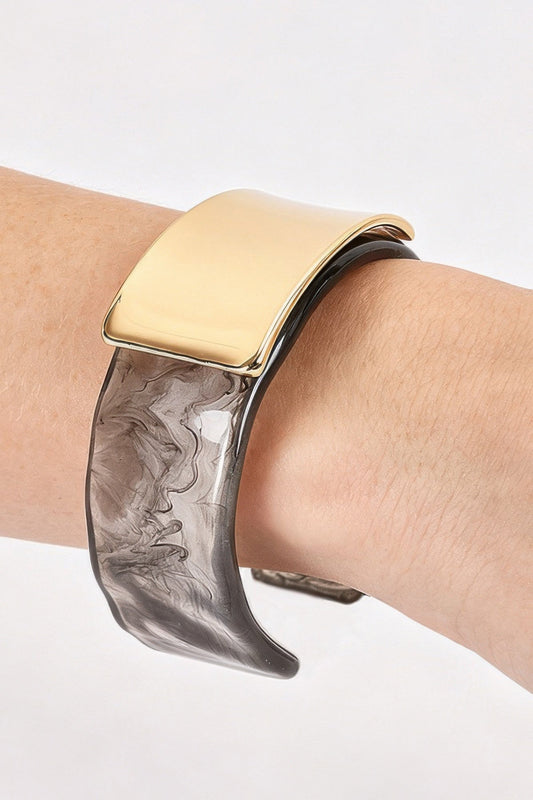 Women's Bracelet Cuff BYMANYC ® New York GREENWICH MARBLE - New Collection