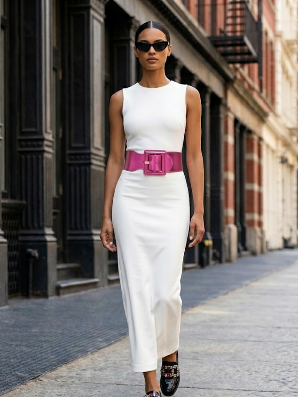 WOMEN'S BELT • MADISON Fashion Chic Metallic BY NYC ® New York