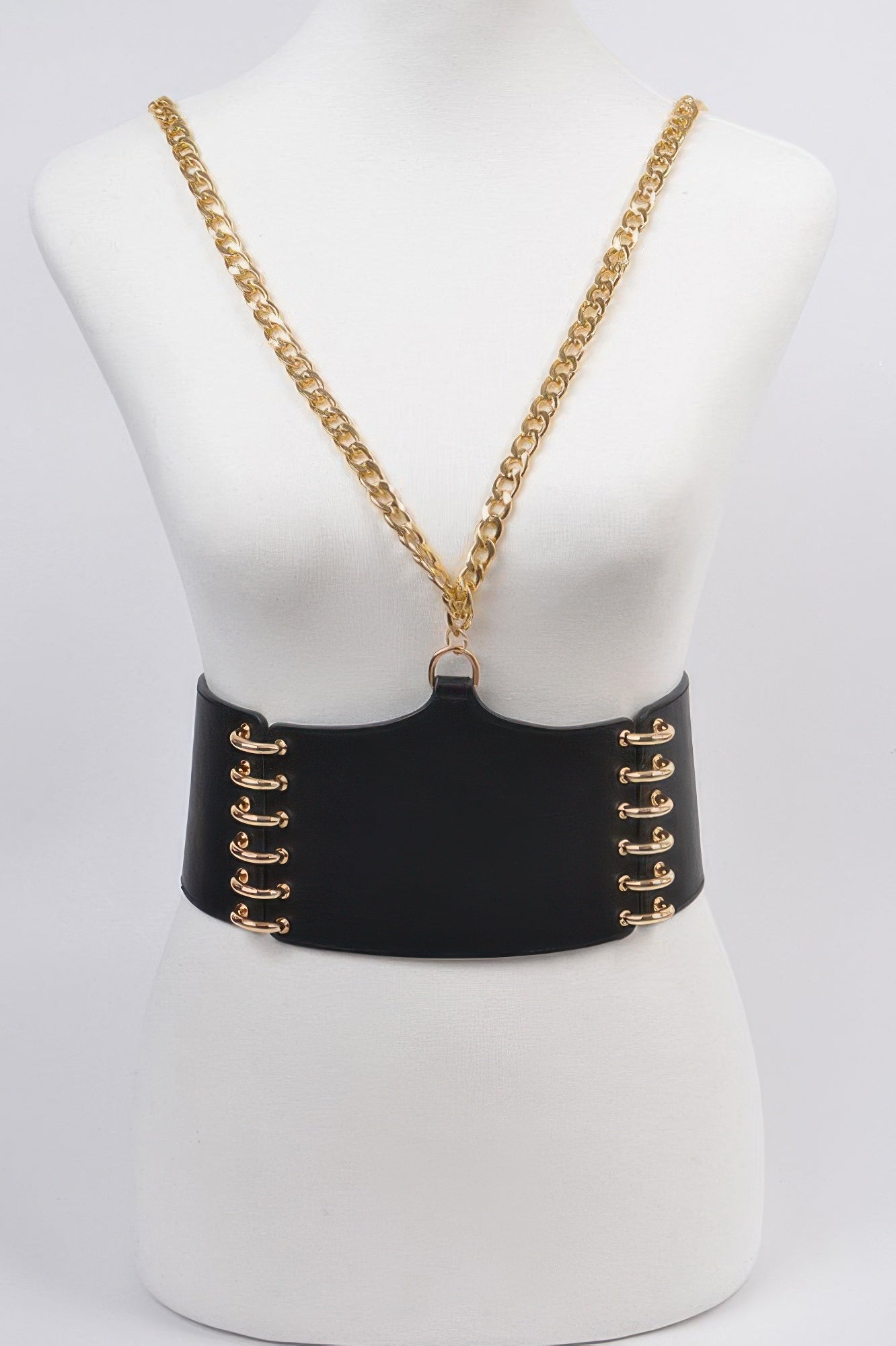 WOMEN'S BELT SOHO Wide Faux Leather Statement BYMANYC ® New York