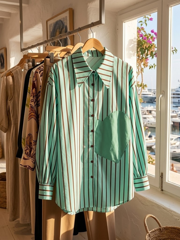 WOMEN'S BLOUSE LAGUNA BEACH - Boutique Fashion Top - BYMANYC ® New York