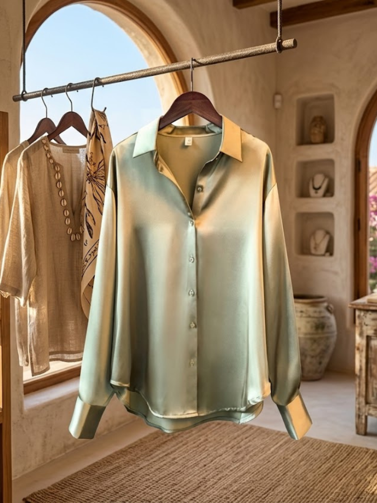 WOMEN'S BLOUSE LIBERTY New Collection IBIZA Summer – BYMANYC ® New York