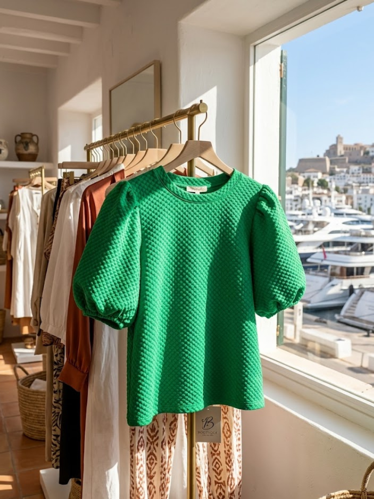 WOMEN'S BLOUSE PALM BEACH - Boutique Fashion Top - BYMANYC ® New York