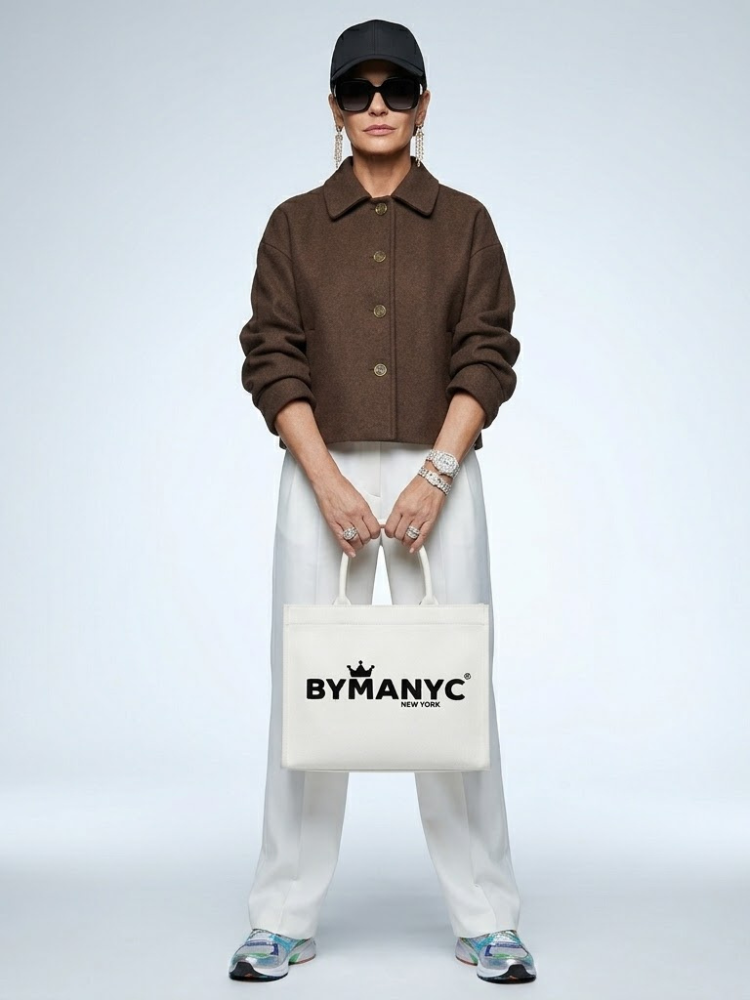 WOMEN'S JACKET Brown Wool MADISON - BYMANYC ® New York