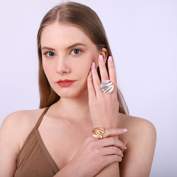 WOMEN'S RING Gold Color BROOKLYN - BYMANYC ® New York