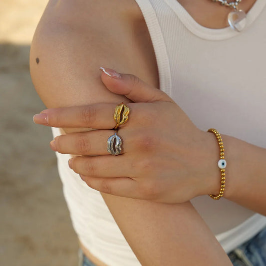 WOMEN'S RING Gold Color LEXINGTON - BYMANYC ® New York