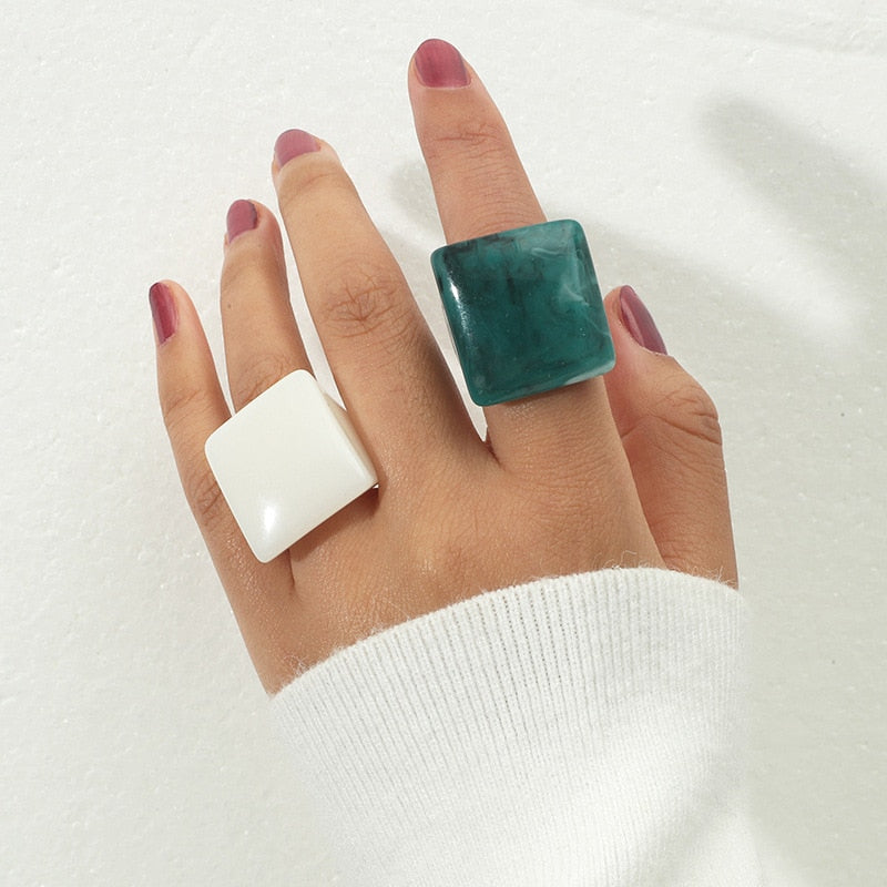 WOMEN'S RING • new collection CHELSEA Resin BYMANYC ® New York