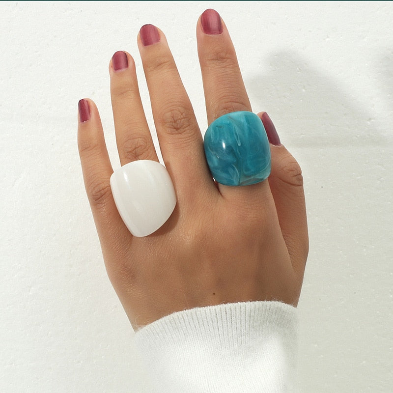 WOMEN'S RING • new collection CHELSEA Resin BYMANYC ® New York