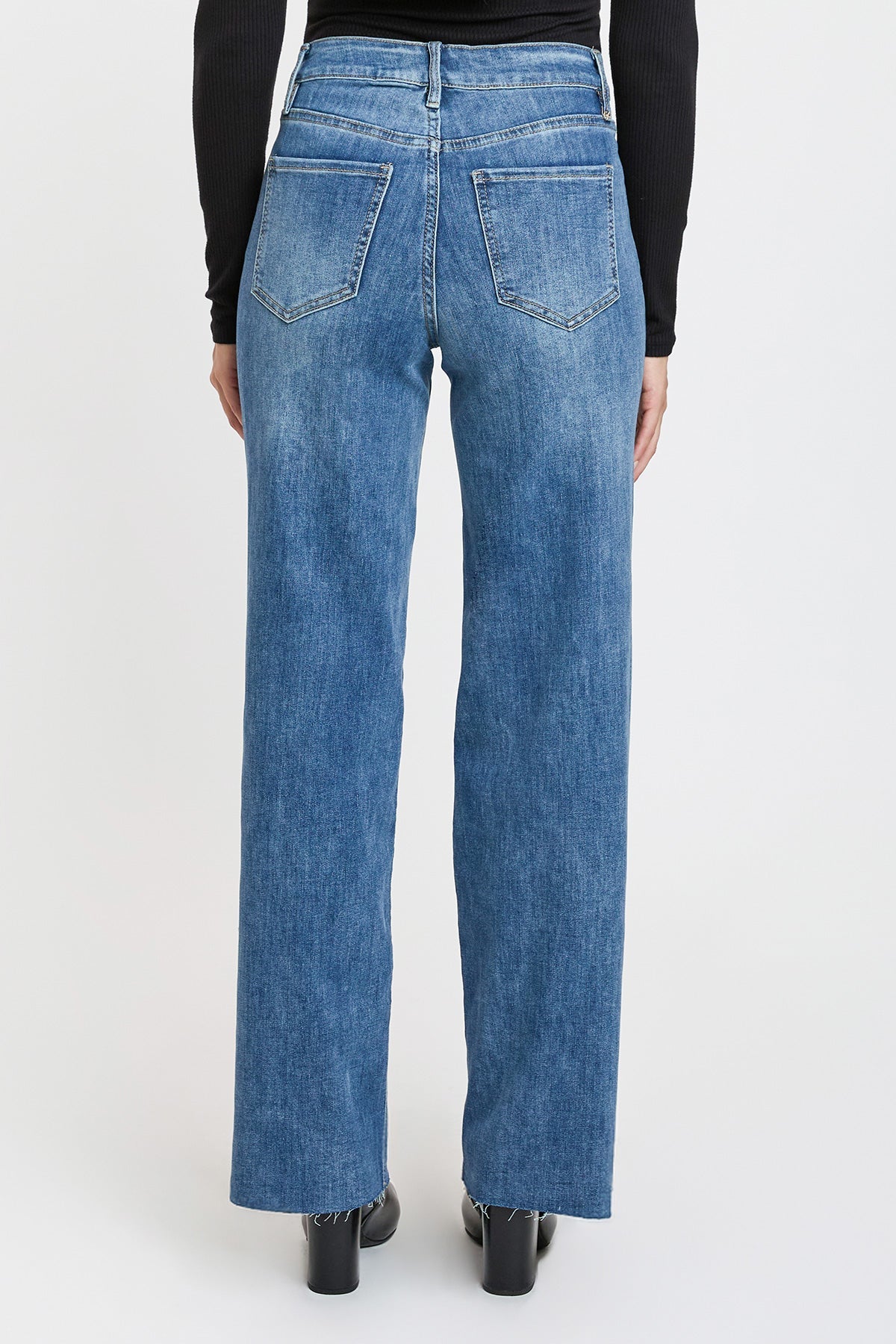 Women's Studded Wide Leg Jeans