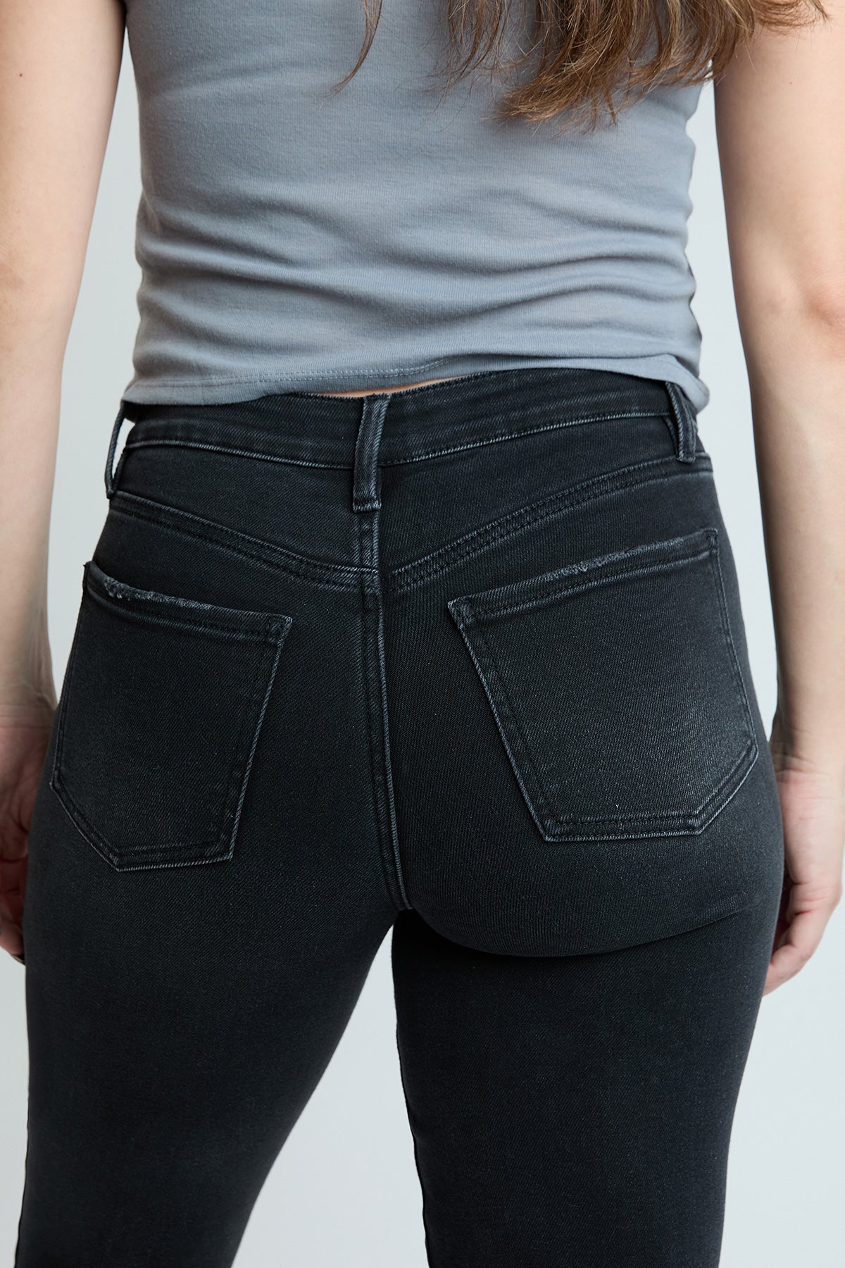 Women's Premium Stretch Cropped Slim Straight Jeans