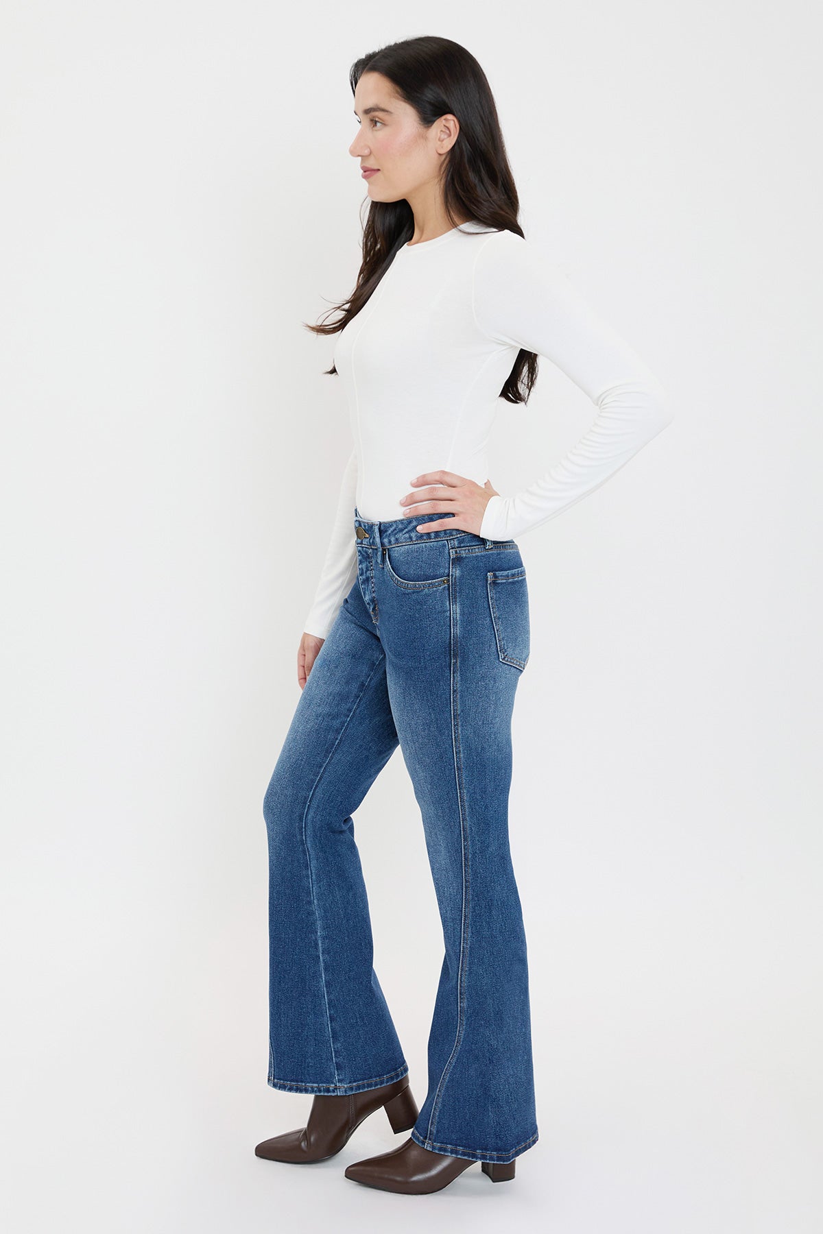 Women's Curve Seam Flare Jeans