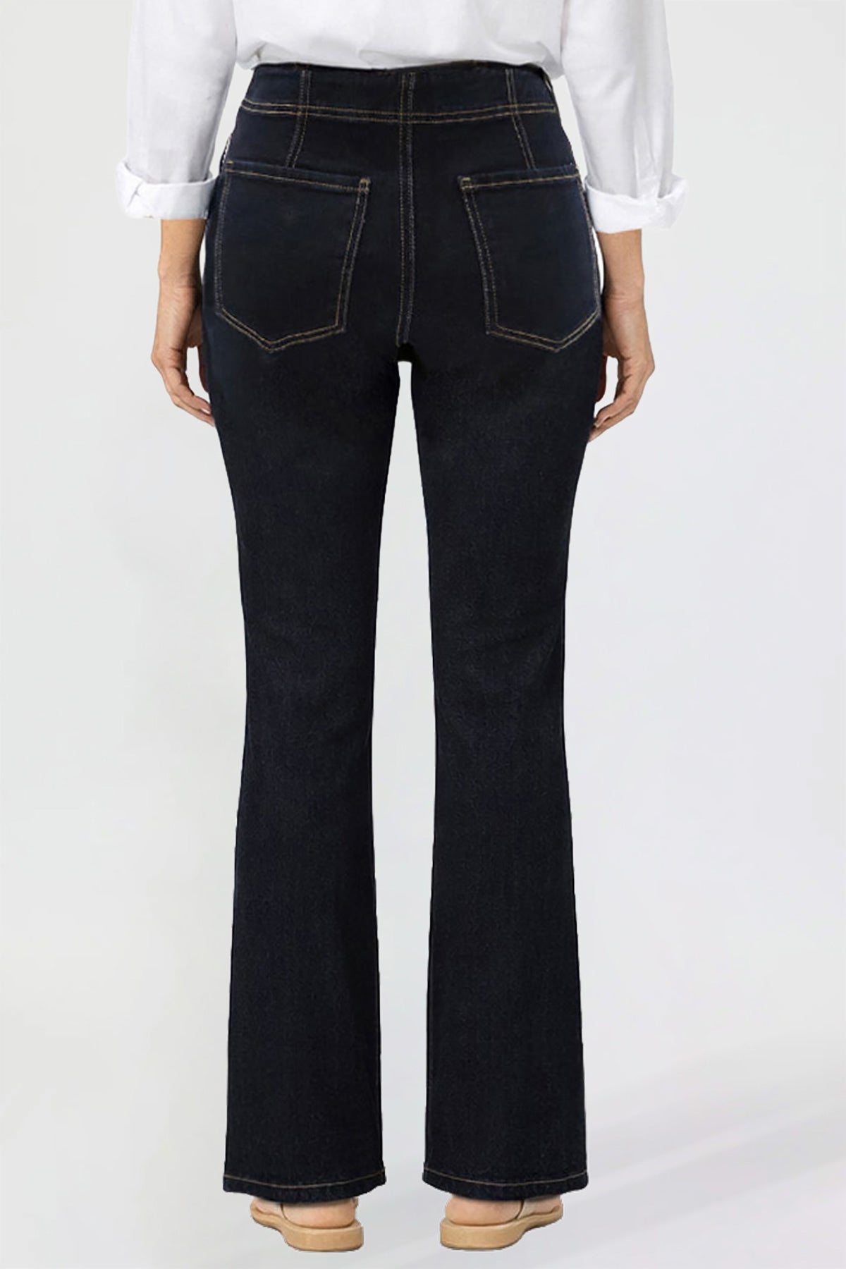 Women's Pin Tuck Bootcut Jeans