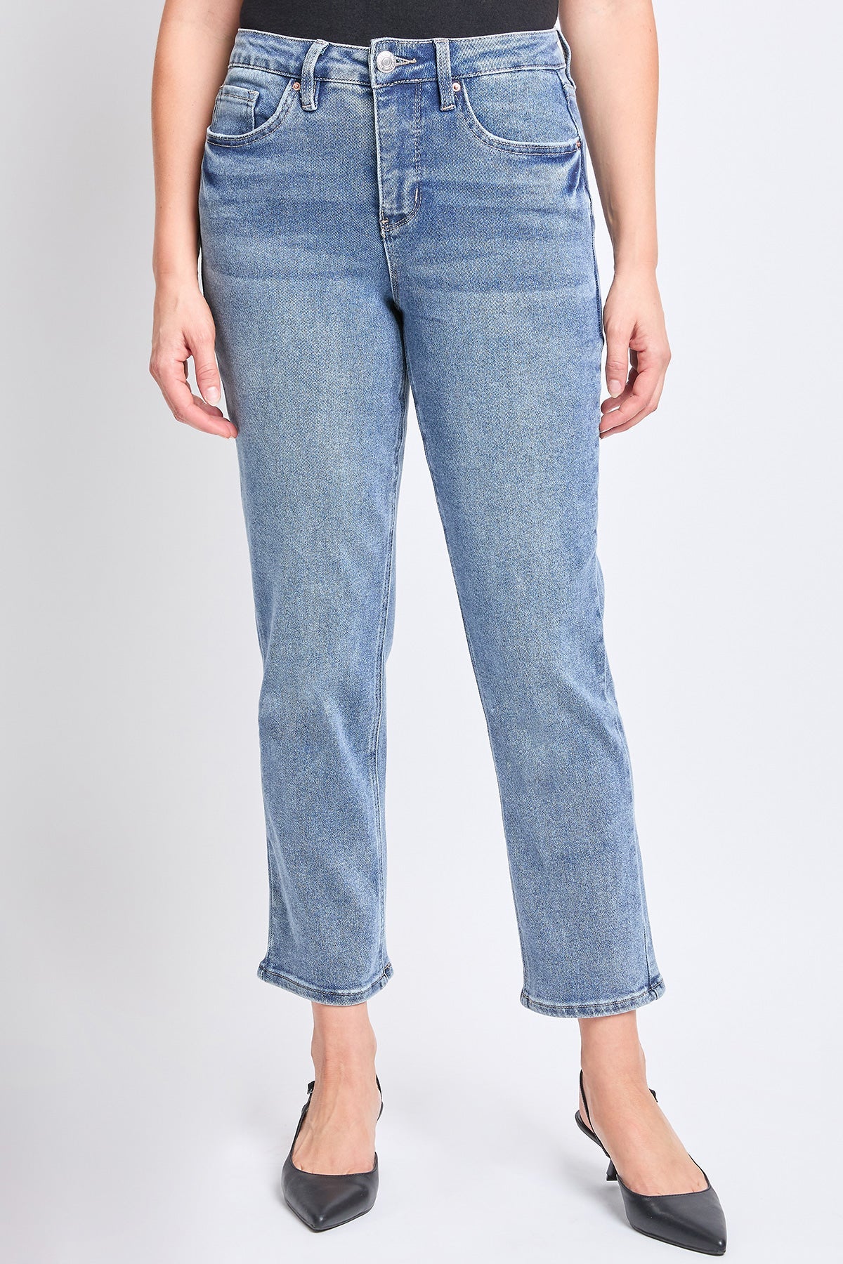 Women's High Rise Vintage Slim Straight  Jeans