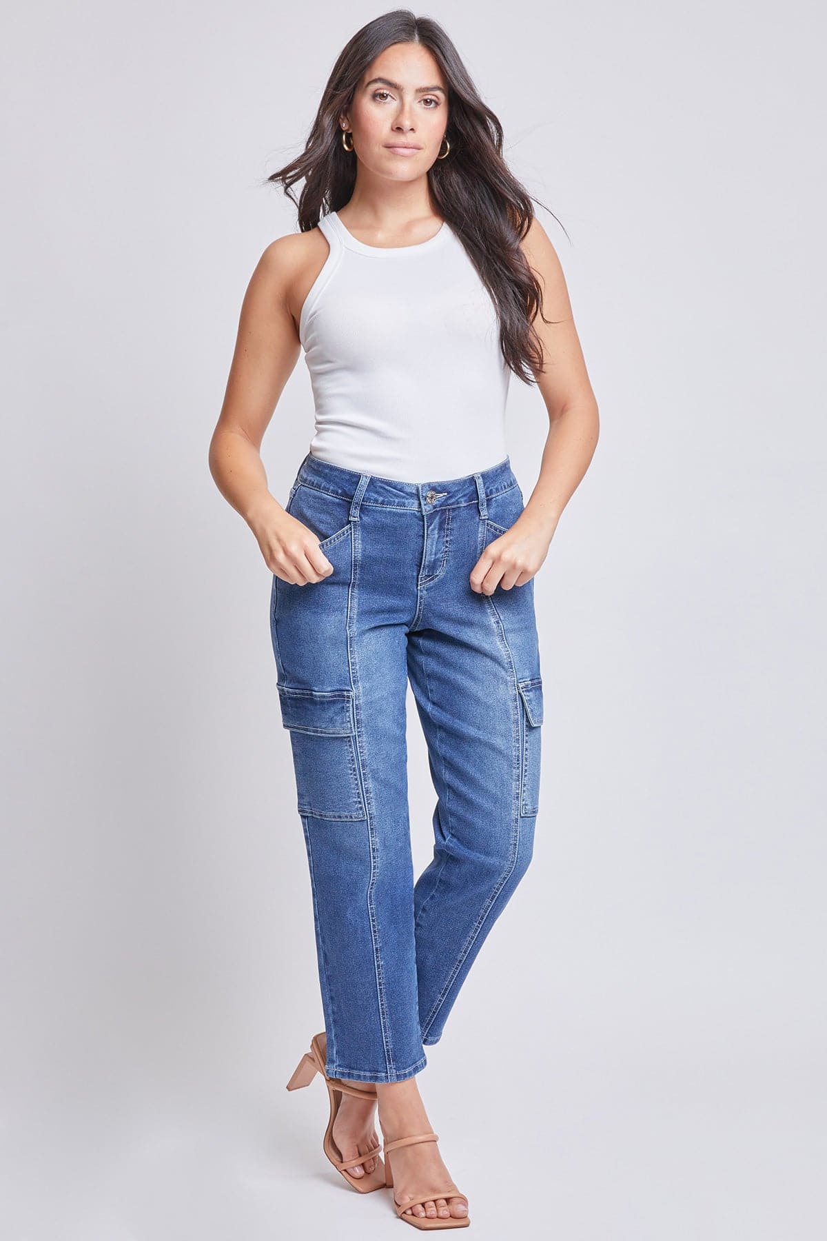 Women's  Cargo Mid Rise Pants