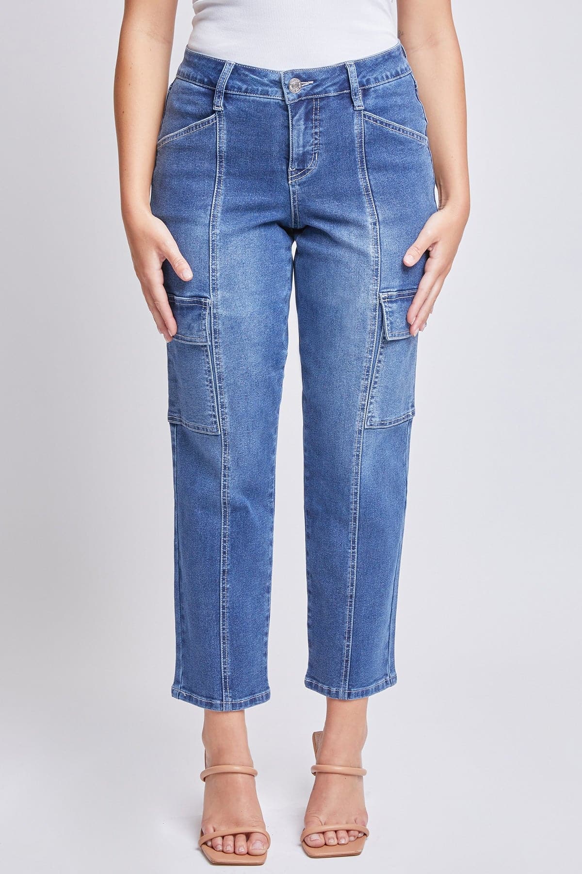 Women's  Cargo Mid Rise Pants