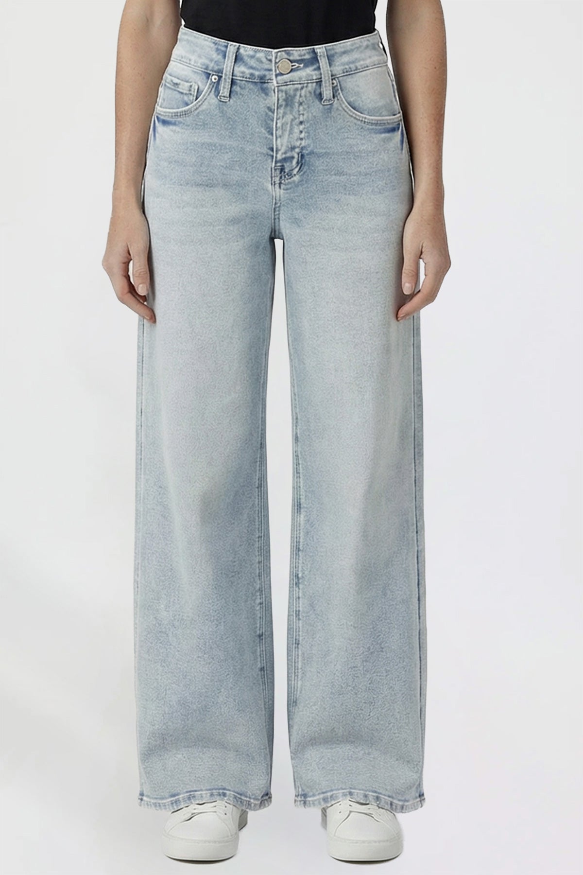 Women's Kayla High Rise Premium Stretch Wide Leg Jeans