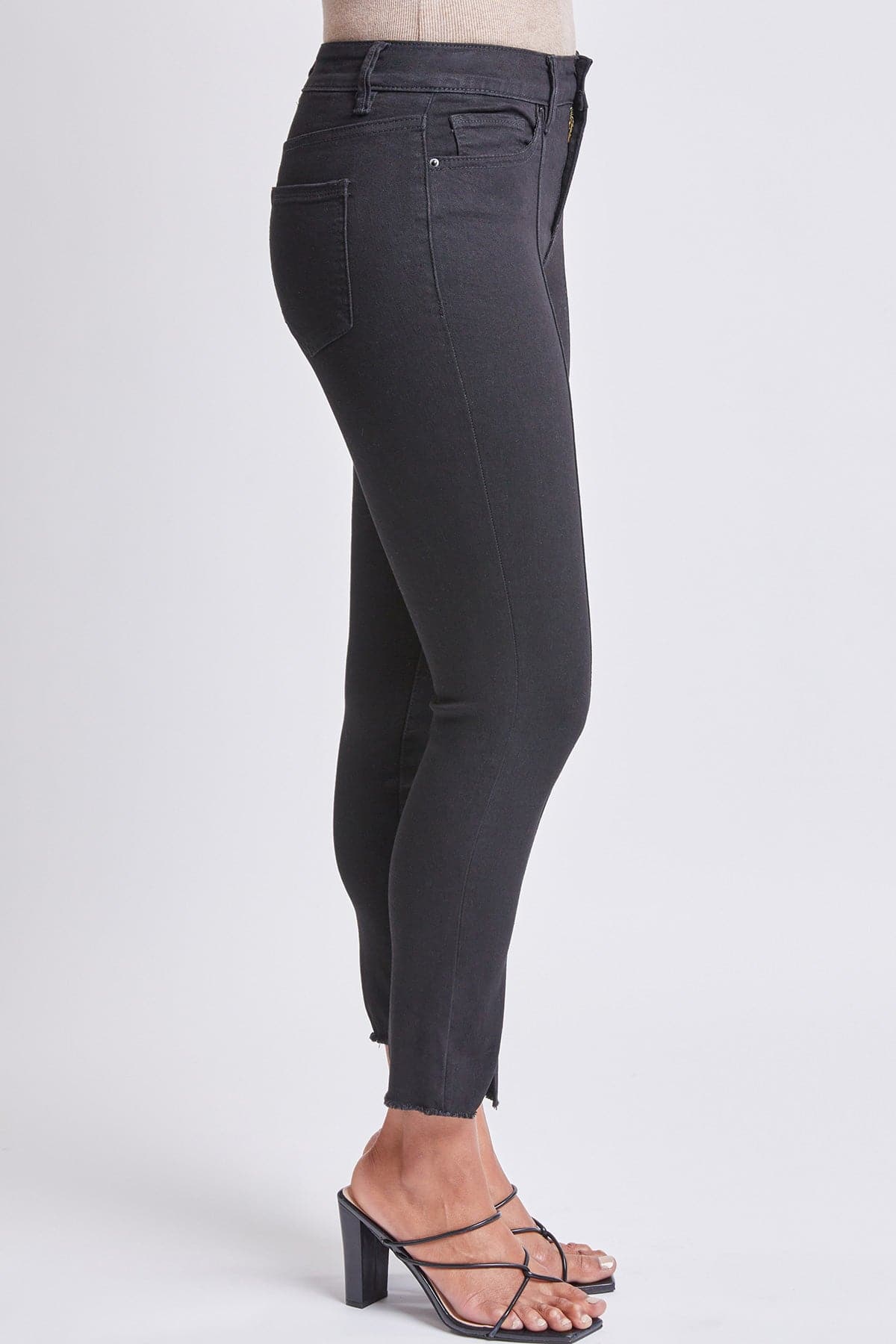 Women's Skinny With Front Seam and Slit Detail High Rise Lifestyle Collection Jeans