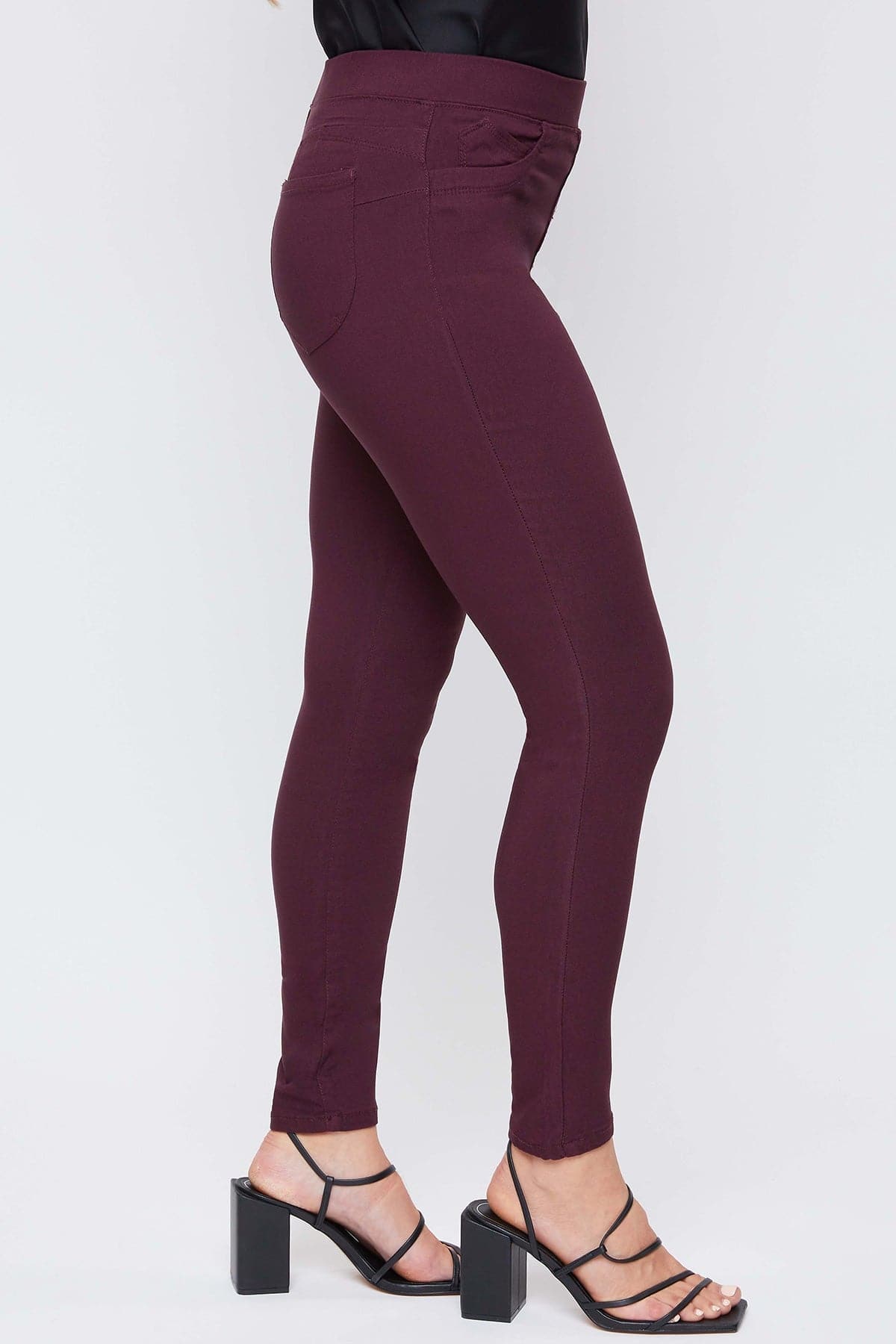 Women's Hyperstretch Mid Rise Jegging, Plum