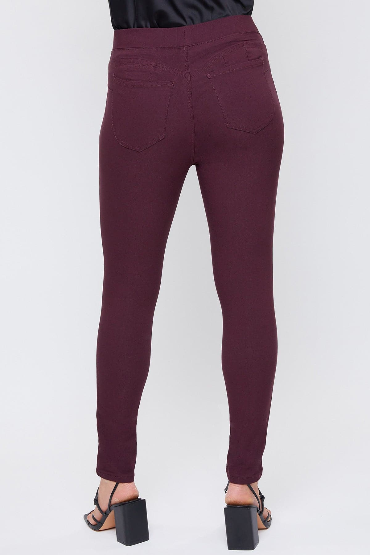 Women's Hyperstretch Mid Rise Jegging, Plum