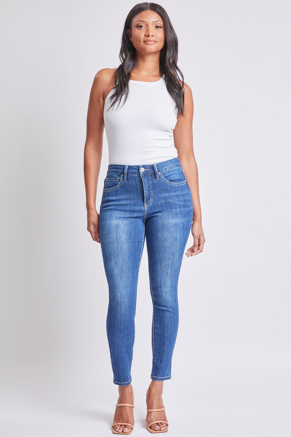 Women's Curvy Fit High Rise Skinny Jeans