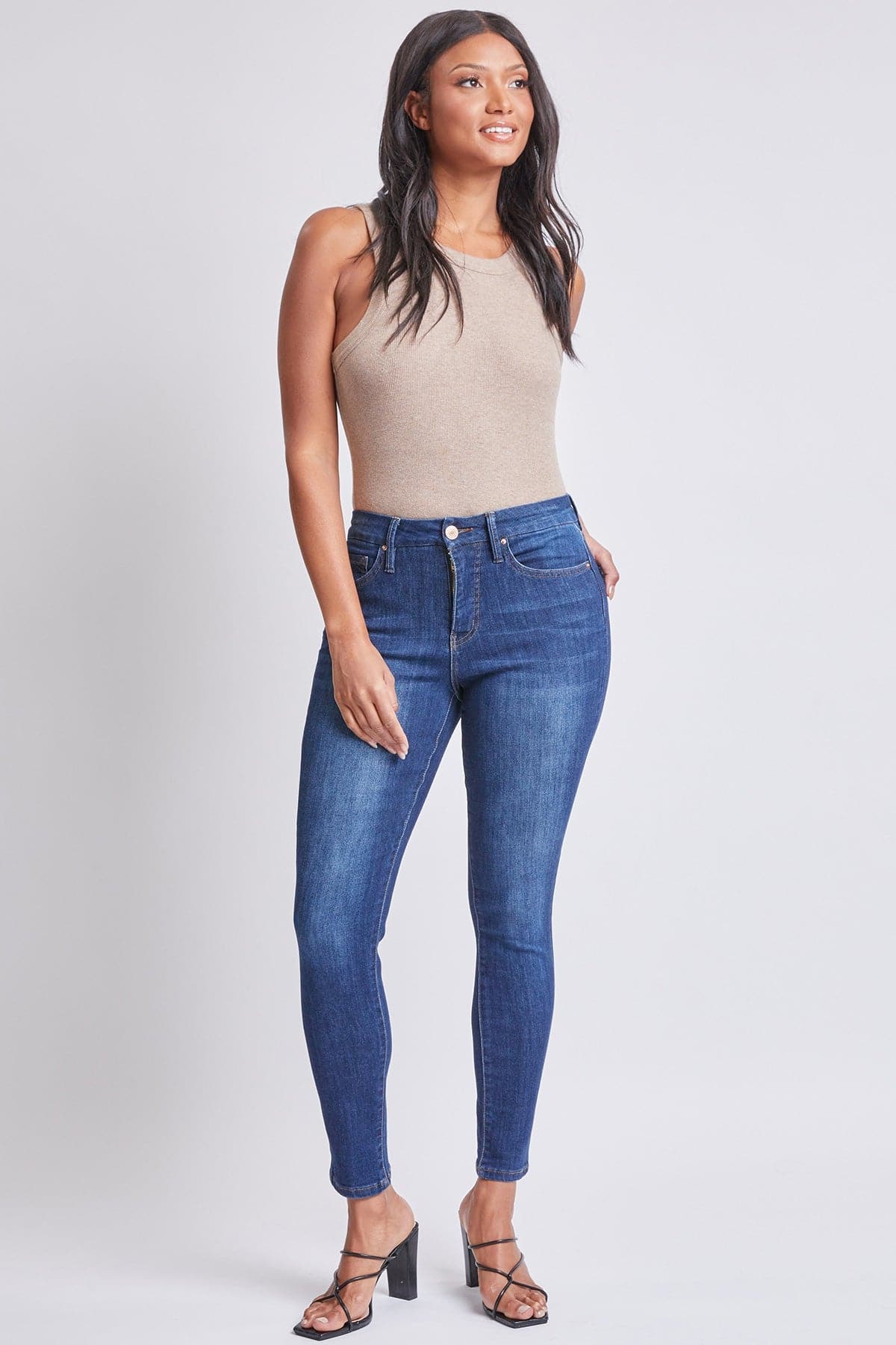 Women's Curvy Fit High Rise Skinny Jeans