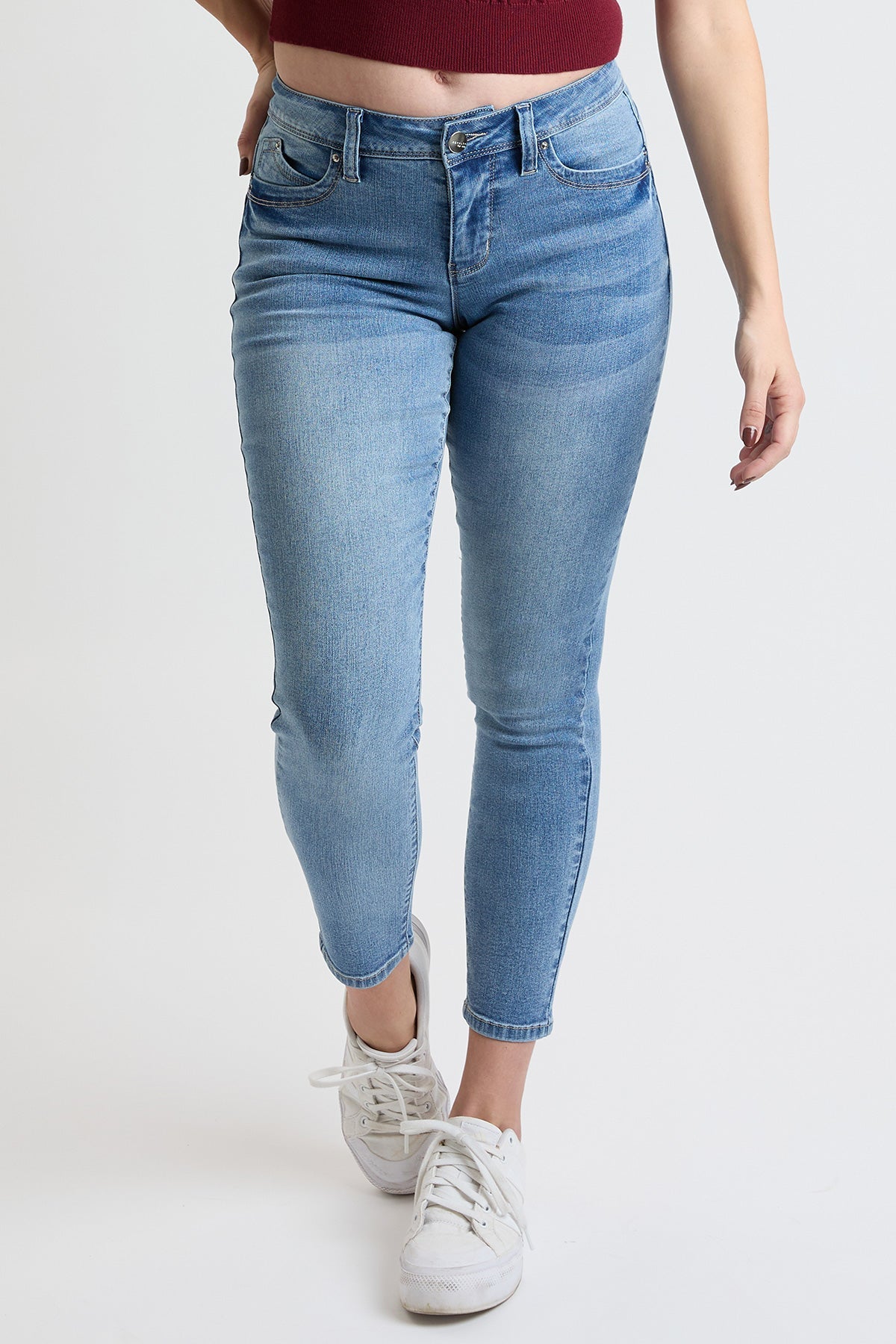 Women's High Rise Curve Confidence WannaBettaButt Skinny Jeans