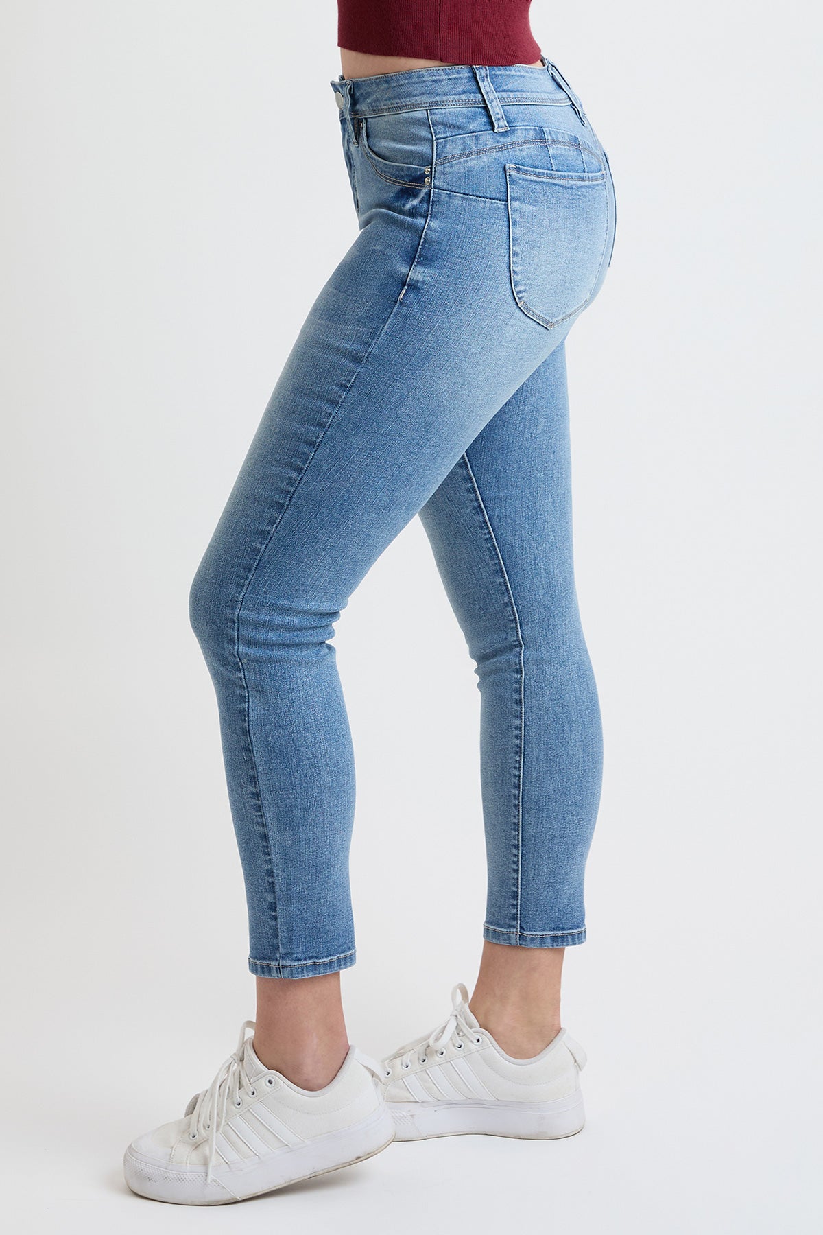 Women's High Rise Curve Confidence WannaBettaButt Skinny Jeans