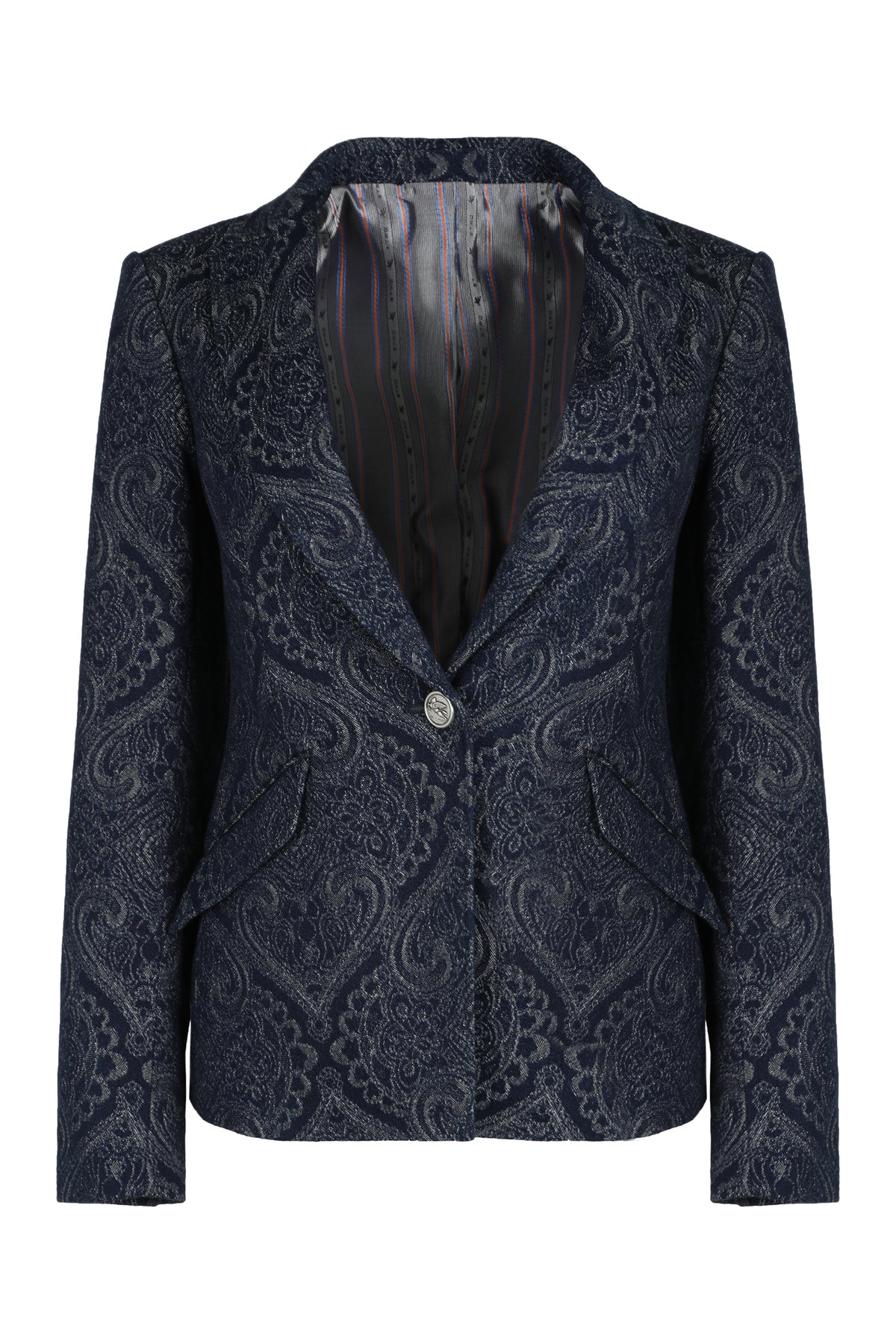 Denim Jacquard Jacket