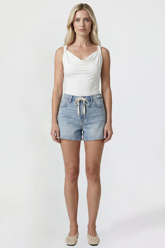 Women's Relaxed Tie Front Shorts