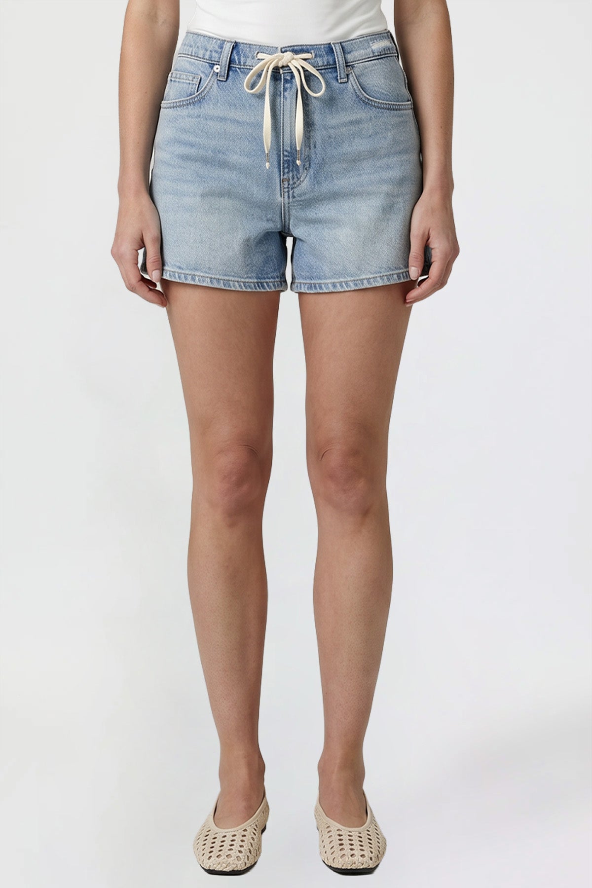 Women's Relaxed Tie Front Shorts